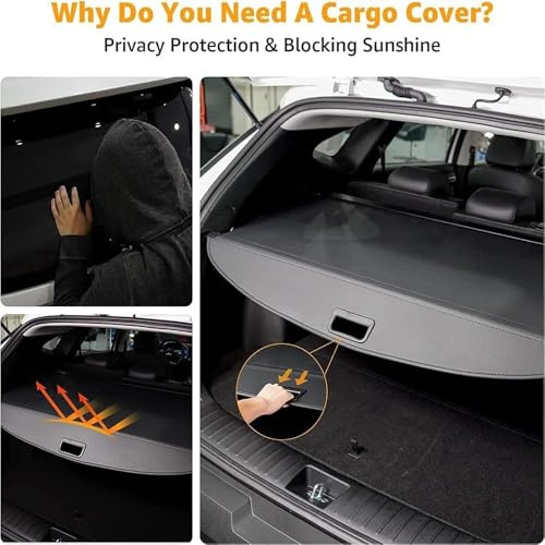 Voiture Étagère Coffre Arrière Rétractable pour Volvo XC90 XC 90 2015 2016 2017 2018, Cache Bagages Housse Colis Cargo Rideau Bouclier Sécurité