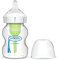 Dr. Brown's Natural Flow Options+ Biberon en verre anti-colique, col large, 150 ml
