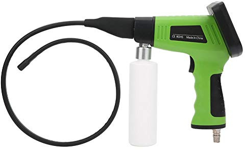 Oumefar LCD Display Car Air Conditioner Visual Cleaning Gun Pipe Endoscope Evaporation Box Visible Clean Cleaner Kit with 2 Cleaning Head Fitting for Automotive Repair Machinery Testing