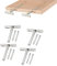 Regalhalter Unsichtbar Regalträger mit Schrauben T-Regalhalterung 4 Stücke Schwebende Regalhalterungen für Verdecktes festes Regal an der Wand Verdeckte Holzregale Wandmontage Vernickelt 76mm