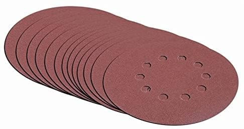 Matrix 130210020 Schleifpapier Set für Trockenbauschleifer 215mm Durchmesser (Körnung 80, 50 Schleifblätter)