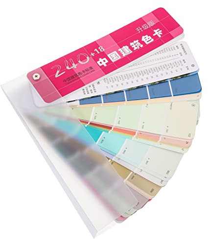 ANDRESLAD Set Schede Dei Colori Per Pittura 258 Tonalità Strumento Per L'abbinamento Colori Vernice Portatili Per Artisti e Pittura Architettonica