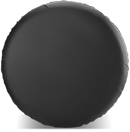 Avutrel Funda de Rueda de Repuesto, Ajuste Universal, 15 Pulgadas, Piel Suave de PVC, Impermeable y a Prueba de Polvo, Bolsas de Almacenamiento para neumáticos de Almacenamiento, Apto para Jeep, SUV