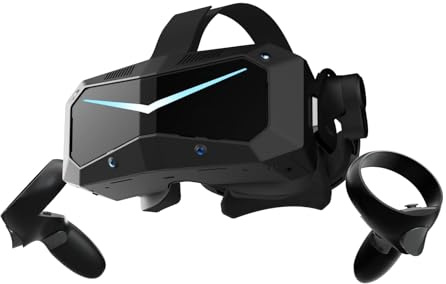 Pimax Crystal Super VR Headset,57PPD & 3840x3840 Resolution per Eye,Ultra-Sharp Image,106° Wide Field of View, Ideal for Flight simulators & VR Games