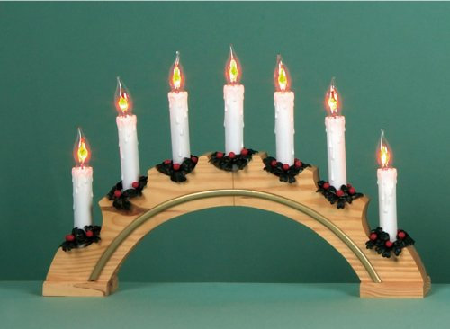 Candle Bridge Rainbow Flickering Bulbs by Premier