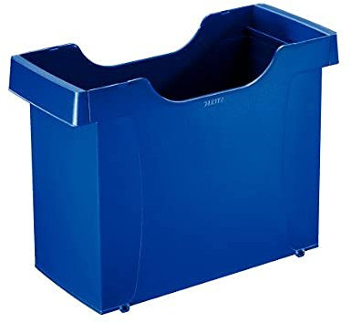 Leitz Hängemappenbox Uni-Box A4, Für bis zu 20 gefüllte A4 Hängemappen, Blau, Plus Serie, 19080035
