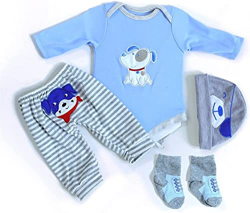 MAIHAO Reborn - Vestiti per bambola neonata da 17 a 22 pollici, accessorio per abbigliamento per bambola, 43 – 55 cm, motivo cucciolo
