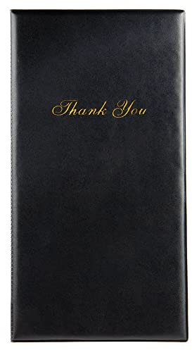 Restaurant Rechnungsbuch,Gäste Scheckkartenhalter,Präsentationsmappe,Kassenbuch gebunden,Rechnungsmappe Fächern für Geldscheine Kreditkarten und Kassenbelege Kellnerbuch-Organizer