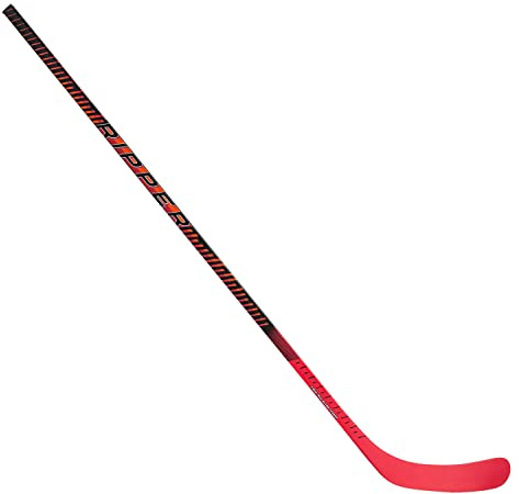 Franklin Sports Junior Ice Hockey Stick - Ripper Right Handed Ice Kids Hockey Stick - 55 Inch Junior Composite Hockey Stick for Youth Hockey - 50 Flex + Textured Grip Ice Hockey Stick - Lefty