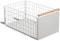 Koolkasa Ausziehbare Schublade Küche Teleskopschublade, Tiefere Schubladen organizer Mit Schubladenschienen und Holzgriff, Metall Pull Out Drawer für Küchenschränke - (40T x 24B x 19,5H CM)Ohne Bohren