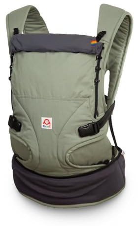 Ruckeli Basic Slim Babytrage | Fullbuckle | 50/56-98 cm (Salbei)