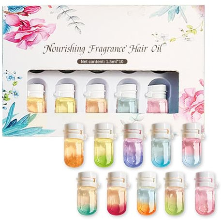 Haaröl & Duft 2-in-1 mit Kamelien- und Arganöl, 10stk Perfumiertes Haarserum Für Glätten & Duft, Haarparfümöl zur Wiederherstellung von krausem, trockenem und geschädigtem Haar