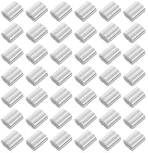 Ciieeo 60 Piezas Manguitos De Engarce De Aluminio Para Cables De Manguitos De Engarce Para Cables De Escenario De Construcción