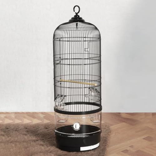 Cage Oiseaux sur Pied, Grande Cage Oiseaux, Crochet Renforcé À Double Tête, Châssis Fendu, for Yeux Brodés, Munias, Pivoines, Calopsittes