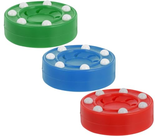 JEWEDECO 3pcs Portable Lightweight Inline Hockey Puck for Street Hockey and Backyard Use Made of Sturdy Pp Material Suitable and Adults Outdoor Sports Field Practice