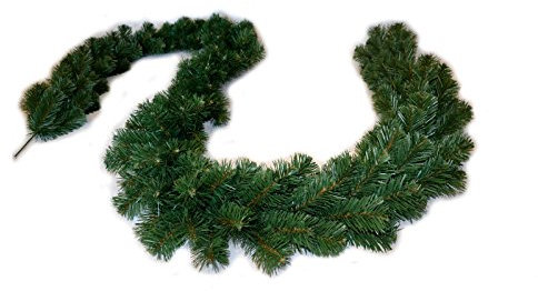 3m Weihnachtsgirlande Extra Dicke Tannengirlande Weihnachtsdeko Grüne 280 Tannenzweige - Spitzen - Tannen Girlande als Weihanachtskranz - Weihnachten, weihnachtsdeko aussen, innen, amerikanisch