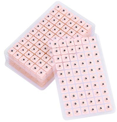 Rosenice 600 Stück Ohrsamen Akupunktur, Einweg Ohrsamen Akupunkturpflaster, Ear Seeds, Akupressur-Set, Lindert Stress und Muskelverspannungen, für Sportler Büroangestellte (10 Blätter)