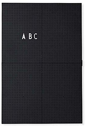 Design Letters Letterboard A3 Schwarz | Stecktafel 42x29 cm | Memoboard | Filz-Buchstabentafel zur Dekoration | Message Board für zimmer deko, büro deko, Wanddeko | Stecktafel Buchstaben | Memotafel