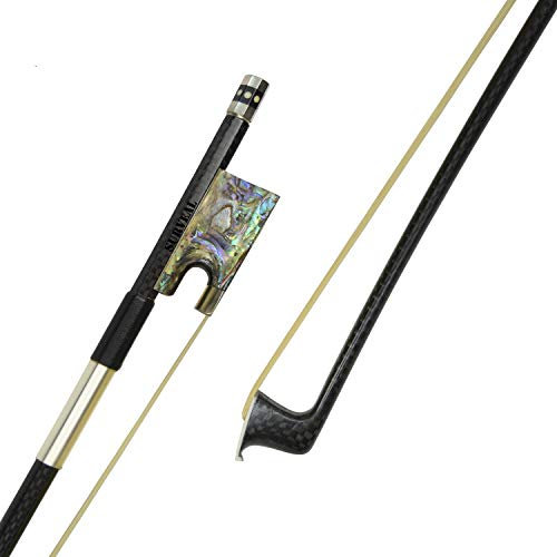 SURVEAL Cabron Faser Violinenbogen Natur, Mongolei, Schachtelhalm, Schwanz, bunt, Muschel, Frosch, gut ausbalanciert (4/4)