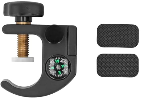 Rhawuy Pince de Poteau GPS RTK |Support réglable pour collecteur de données et Instruments de Mesure |Pince de Guidon en Alliage d'aluminium avec Outil d'orientation pour