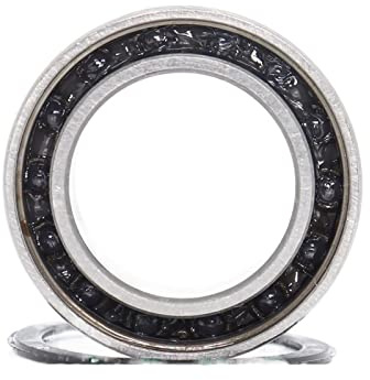 rodamiento, 1 rodamiento de cerámica híbrido 63802 15x24x7mm rodamientos bolas contacto Angular sellados doble fila Si3N4 3802 RS 3802-2RS