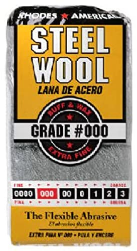 Rhodes American 000 Grade Very Fine Steel Wool Pad 12 pk