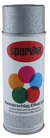 Sparvar 6003221 Silber, Lackspray Hammerschlag, 400 ml, (1er Pack)