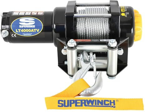 Superwinch (1140220) Black 12 VDC LT4000ATV Winch - 4000 lb. Load Capacity