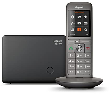 Gigaset CL660 - cordless con vivavoce, dispaly a colori, collegabile al PC tramite la porta micro USB, Nero [Versione Italiana]