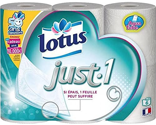 Lotus Just-1 6 Rouleaux (lot de 6 soit 36 rouleaux)
