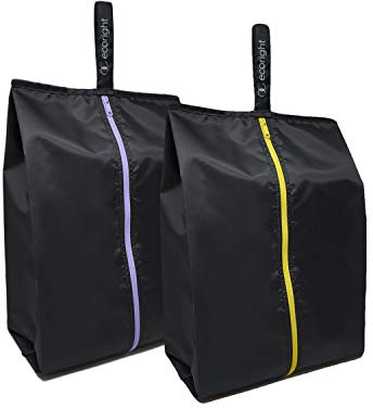 EcoRight Housse Chaussure | Lot de 2 Sacs à Chaussures de Voyage et Sport | Hydrofuge et léger | Plastique Recyclé Sac | Sac à Bagages et Organisateur pour Hommes et Femmes