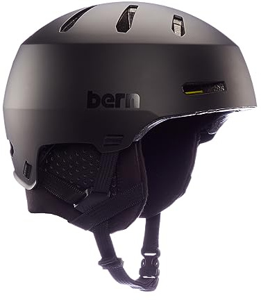 Bern Macon 2.0 MIPS Junior Winter Helmet - Matte Black - Matte Black M/L
