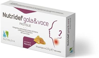NUTRIDEF GOLA & VOCE CON MIELE DI MANUKA 20 PASTIGLIE