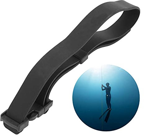 Agatige Correas repuesto para cuchillos de buceo, Cintura per coltelli da Sub, Cinghie per coltelli in Gomma, Cinghie di Ricambio per coltelli subacquei Unisex Adulto, Nero, Standard