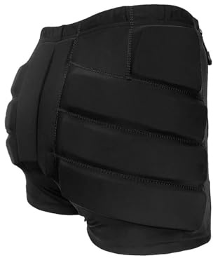 Topeter Youth Figure Skating Crash Pads, Snowboard Crash Pants for Boys and Girls, Padded Shorts with Hip, Butt, Tailbone Padding M