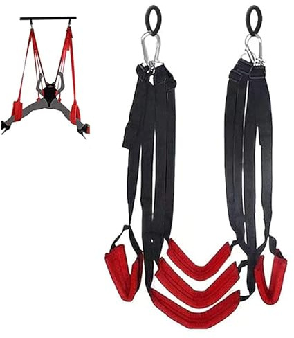 ARIASS Altalena for Amore, Altalena for Sesso, Altalena for Porta for Coppie, Confortevole Set di Lusso Imbottito e Largo con Sospensione a soffitto e Porta for Adulti