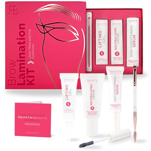 RB RENATA BEAUTY Augenbrauen Lifting Set – DIY Brow Lift Set für volle, langanhaltende Brauen mit Lifting-Gel, Perm, Serum & Doppelbürste – Salon-Qualität für bis zu 4 Wochen