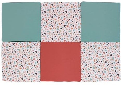 TINÉO – Coperta per gattonare – Grande tappeto da gioco per bambini – Tappetino per bambini – Multifunzionale 5 in 1 – 120 x 180 cm