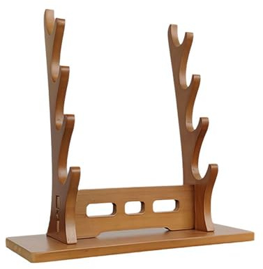 2/3/4/5 Tier Wood Flute Stand, Saxophone Wall Mount, Wooden Flute And Piccolo Stand, Bamboo Sword Stand Display Holder, Multi-tier Stand for Collecting Flutes