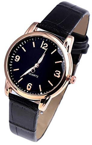 Upplysta klockor för kvinnor kvinnors blå livsklocka high end glas kvarts enastående damklocka digital armbandsur, Svart, En storlek