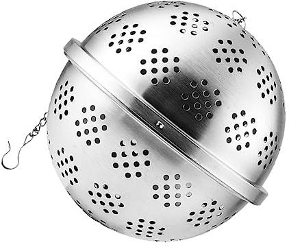 Healifty Boule De Filtres à Thé 11 Cm En Acier Inoxydable Filtre à Épices Résistant Crochet Infuseur à Thé Et Cuisson Passoire Fine Pour Infusion Ustensile Cuisine Pratique