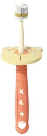 360° Kinder-Zahnbürsten-Set, 15,8 cm, rund, 360°-Nano-Borsten-Set, Kopfreinigung, Rundum-Zahnbürste für Kinder,