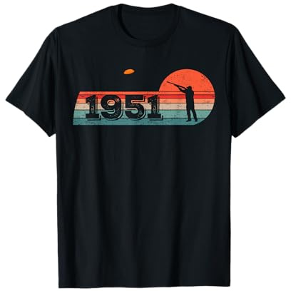 Jahrgang 1951 Tontauben Geburtstagsshirts Tontaubenschießen T-Shirt