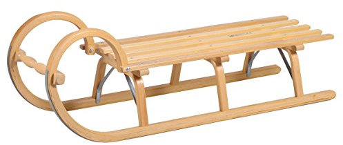 Holzschlitten / Hörnerrodel Ress mit Lattensitz 115 cm