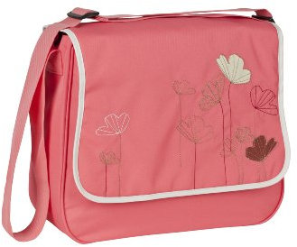 LÄSSIG Baby Wickeltasche Babytasche Kliniktasche Stylische Tasche Mama inkl. Wickelzubehör/Basic Messenger Bag, Poppy dubarry