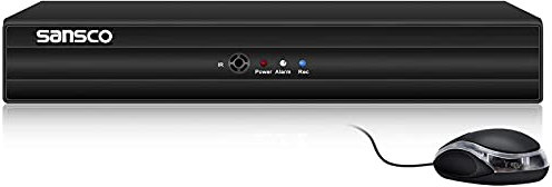 SANSCO 8 Channel 5MP Lite HD DVR for CCTV Camera System, Works with AHD/CVI/TVI/IP/CVBS Security Cameras, Email/App Notifications, No Hard Drive