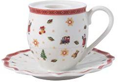 Villeroy & Boch - Toy’s Delight Decoration Bougeoir Mug avec Anse, bougeoir pour Bougie Chauffe-Plat en Forme de mug, Porcelaine, Multicolore, 10 x 6 cm