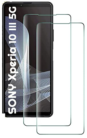 [2 Stück] Panzer Schutz Glas kompatibel mit SONY Xperia 10 III 5G Verbundglas Tempered Glass Kristallklar Anti-Kratzen Displayschutz