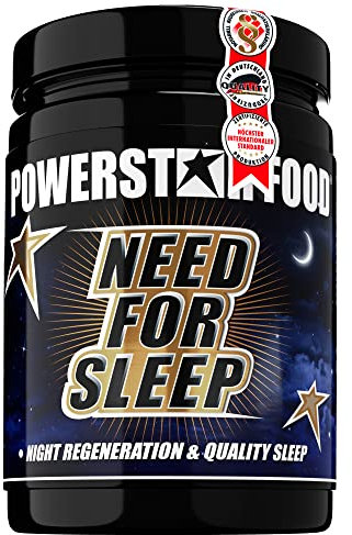 NEED FOR SLEEP | Hochdosiert mit GABA, Tryptophan, Glycin, Arginin, Ornithin, Lysin & weiteren Aminosäuren | Ideal zur Einnahme vor dem Schlafen | 450g Pulver | Juicy Orange | Deutsche Herstellung