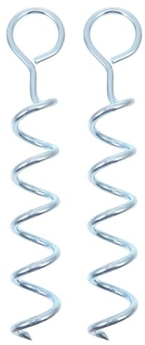 6 Stk Erdnagel Camping-Überdachungszelt Garten Zelte Trampolin zubehör hund welpe stapeln pflock Leinenpflock ausbinden draussen fester Stapel großer Hund Hündchen Kabel Eisen